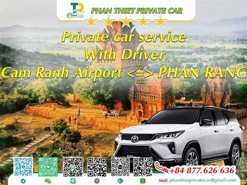 Car rental Cam Ranh <=> Phan Rang (private car with driver)